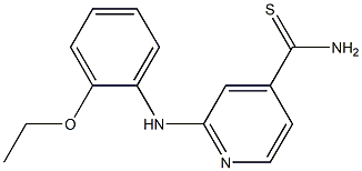 2-[(2-ethoxyphenyl)amino]pyridine-4-carbothioamide 구조식 이미지