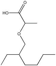 2-[(2-ethylhexyl)oxy]propanoic acid 구조식 이미지