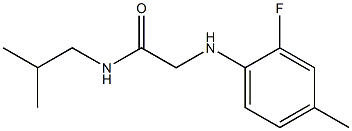 2-[(2-fluoro-4-methylphenyl)amino]-N-(2-methylpropyl)acetamide 구조식 이미지