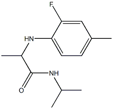 2-[(2-fluoro-4-methylphenyl)amino]-N-(propan-2-yl)propanamide Structure