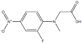 2-[(2-fluoro-4-nitrophenyl)(methyl)amino]acetic acid Structure