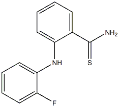 2-[(2-fluorophenyl)amino]benzene-1-carbothioamide Structure