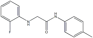 2-[(2-fluorophenyl)amino]-N-(4-methylphenyl)acetamide Structure