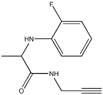 2-[(2-fluorophenyl)amino]-N-(prop-2-yn-1-yl)propanamide Structure