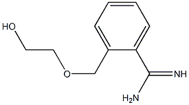 2-[(2-hydroxyethoxy)methyl]benzene-1-carboximidamide 구조식 이미지