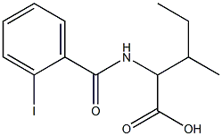 2-[(2-iodobenzoyl)amino]-3-methylpentanoic acid Structure