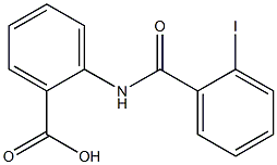 2-[(2-iodobenzoyl)amino]benzoic acid 구조식 이미지