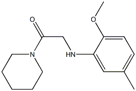 2-[(2-methoxy-5-methylphenyl)amino]-1-(piperidin-1-yl)ethan-1-one Structure