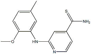 2-[(2-methoxy-5-methylphenyl)amino]pyridine-4-carbothioamide 구조식 이미지