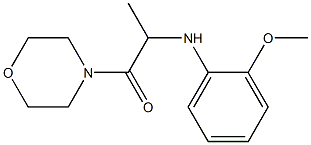 2-[(2-methoxyphenyl)amino]-1-(morpholin-4-yl)propan-1-one Structure