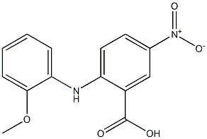 2-[(2-methoxyphenyl)amino]-5-nitrobenzoic acid 구조식 이미지