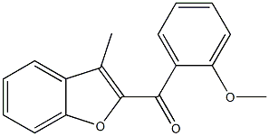 2-[(2-methoxyphenyl)carbonyl]-3-methyl-1-benzofuran 구조식 이미지