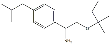 2-[(2-methylbutan-2-yl)oxy]-1-[4-(2-methylpropyl)phenyl]ethan-1-amine 구조식 이미지