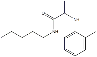 2-[(2-methylphenyl)amino]-N-pentylpropanamide 구조식 이미지