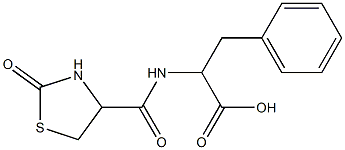 2-[(2-oxo-1,3-thiazolidin-4-yl)formamido]-3-phenylpropanoic acid 구조식 이미지