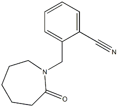 2-[(2-oxoazepan-1-yl)methyl]benzonitrile 구조식 이미지