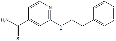 2-[(2-phenylethyl)amino]pyridine-4-carbothioamide Structure