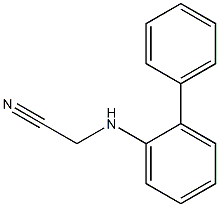 2-[(2-phenylphenyl)amino]acetonitrile 구조식 이미지