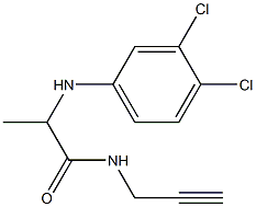 2-[(3,4-dichlorophenyl)amino]-N-(prop-2-yn-1-yl)propanamide 구조식 이미지