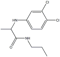 2-[(3,4-dichlorophenyl)amino]-N-propylpropanamide Structure