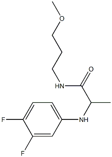 2-[(3,4-difluorophenyl)amino]-N-(3-methoxypropyl)propanamide 구조식 이미지