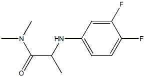 2-[(3,4-difluorophenyl)amino]-N,N-dimethylpropanamide 구조식 이미지