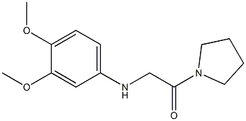 2-[(3,4-dimethoxyphenyl)amino]-1-(pyrrolidin-1-yl)ethan-1-one Structure