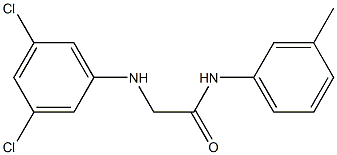 2-[(3,5-dichlorophenyl)amino]-N-(3-methylphenyl)acetamide 구조식 이미지