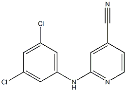 2-[(3,5-dichlorophenyl)amino]pyridine-4-carbonitrile Structure