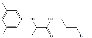 2-[(3,5-difluorophenyl)amino]-N-(3-methoxypropyl)propanamide Structure