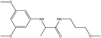 2-[(3,5-dimethoxyphenyl)amino]-N-(3-methoxypropyl)propanamide Structure