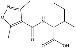 2-[(3,5-dimethyl-1,2-oxazol-4-yl)formamido]-3-methylpentanoic acid 구조식 이미지