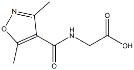 2-[(3,5-dimethyl-1,2-oxazol-4-yl)formamido]acetic acid Structure