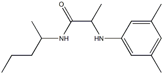 2-[(3,5-dimethylphenyl)amino]-N-(pentan-2-yl)propanamide Structure