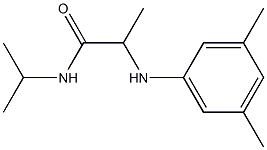 2-[(3,5-dimethylphenyl)amino]-N-(propan-2-yl)propanamide 구조식 이미지