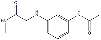 2-[(3-acetamidophenyl)amino]-N-methylacetamide 구조식 이미지