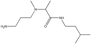 2-[(3-aminopropyl)(methyl)amino]-N-(3-methylbutyl)propanamide Structure