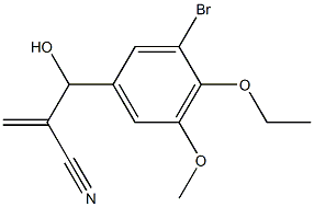 2-[(3-bromo-4-ethoxy-5-methoxyphenyl)(hydroxy)methyl]prop-2-enenitrile Structure