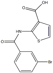 2-[(3-bromobenzoyl)amino]thiophene-3-carboxylic acid 구조식 이미지