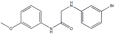 2-[(3-bromophenyl)amino]-N-(3-methoxyphenyl)acetamide Structure