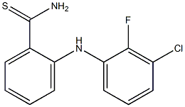 2-[(3-chloro-2-fluorophenyl)amino]benzene-1-carbothioamide 구조식 이미지