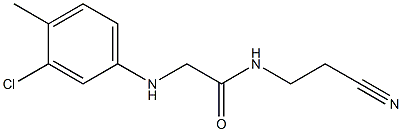 2-[(3-chloro-4-methylphenyl)amino]-N-(2-cyanoethyl)acetamide Structure