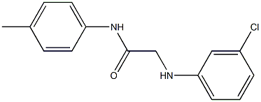 2-[(3-chlorophenyl)amino]-N-(4-methylphenyl)acetamide Structure