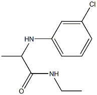 2-[(3-chlorophenyl)amino]-N-ethylpropanamide Structure