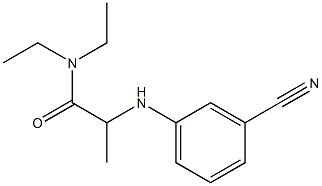 2-[(3-cyanophenyl)amino]-N,N-diethylpropanamide 구조식 이미지