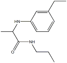 2-[(3-ethylphenyl)amino]-N-propylpropanamide Structure