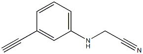 2-[(3-ethynylphenyl)amino]acetonitrile Structure