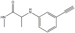 2-[(3-ethynylphenyl)amino]-N-methylpropanamide Structure