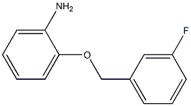 2-[(3-fluorobenzyl)oxy]aniline 구조식 이미지