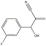 2-[(3-fluorophenyl)(hydroxy)methyl]prop-2-enenitrile 구조식 이미지